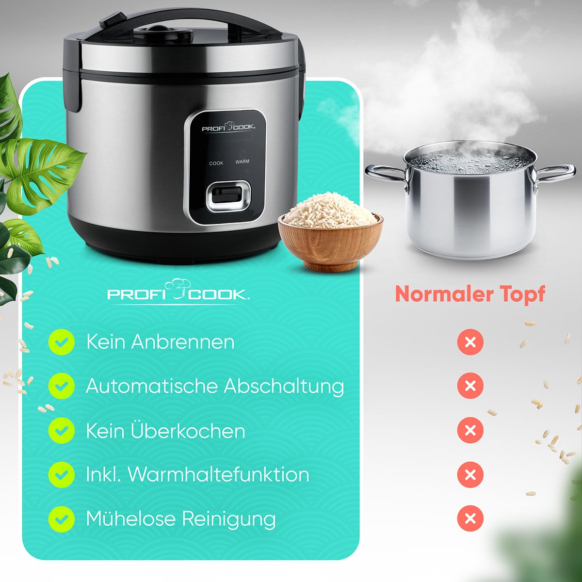 ProfiCook PC-RK 1285 - Reiskocher