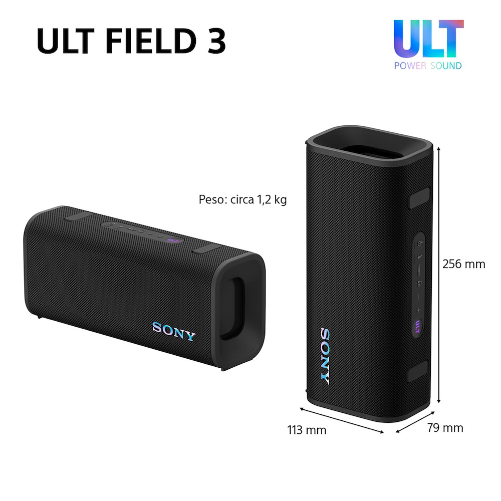 SONY SRSULT30B - Tragbarer Wireless Lautsprecher Schwarz
