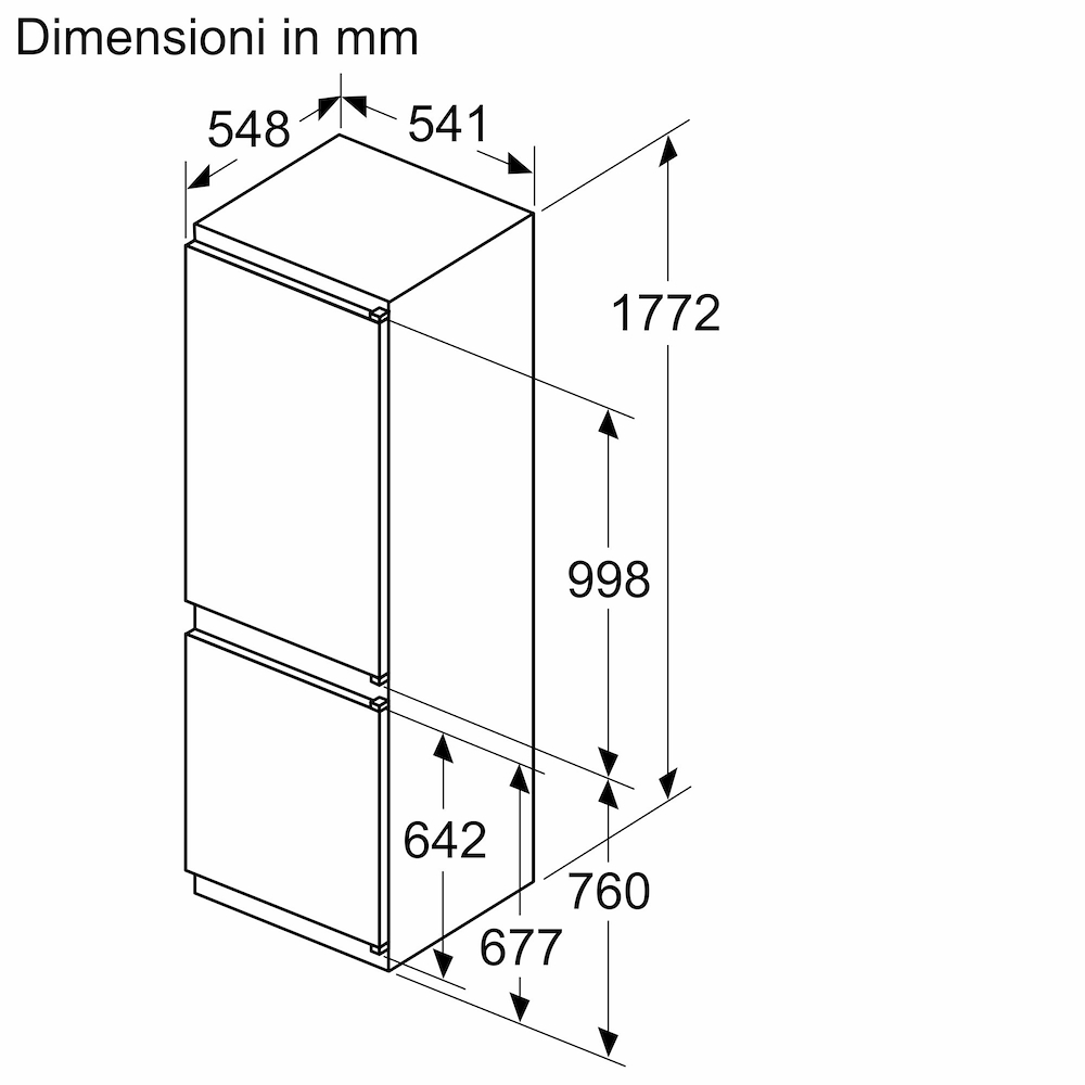 BOSCH KIV865SE0 - Einbau Kühlschrank kombiniert 267L