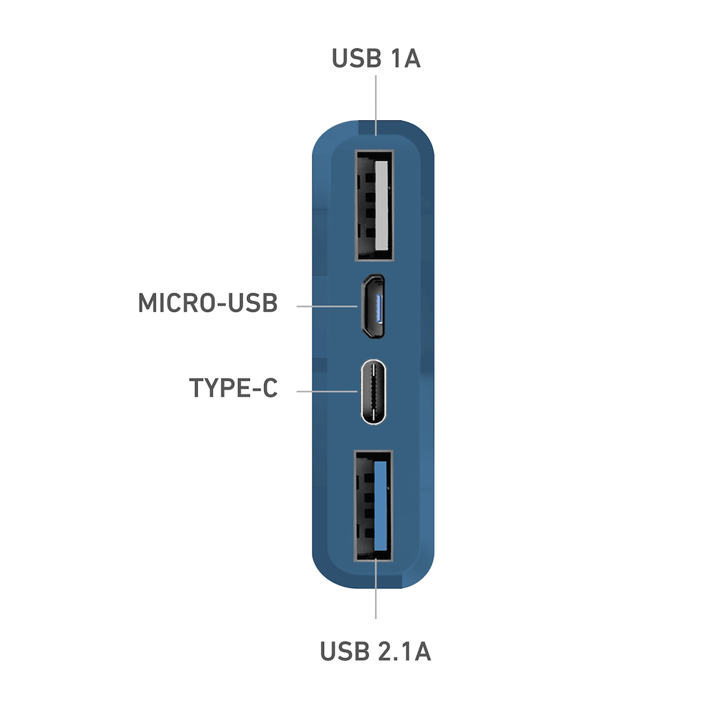 SBS TTBB10000FASTA - Powerbank 10.000mAh Blau