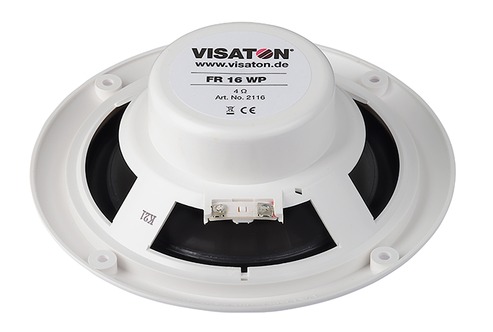 Visaton FR 16 WP 4 Ohm Einbau-Lautsprecher, wasserbeständig, 60W/80W