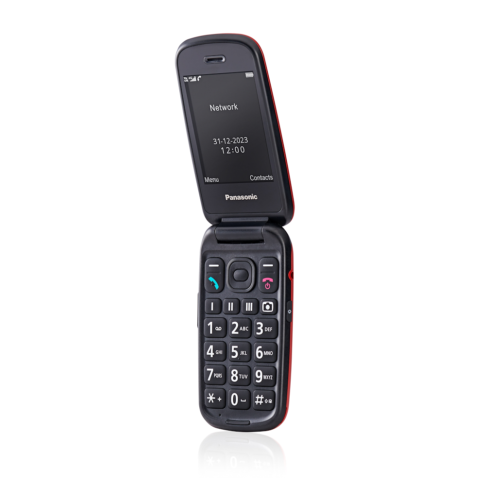 PANASONIC KXTU550EXR - Panasonic Senioren-Handy 4G rot