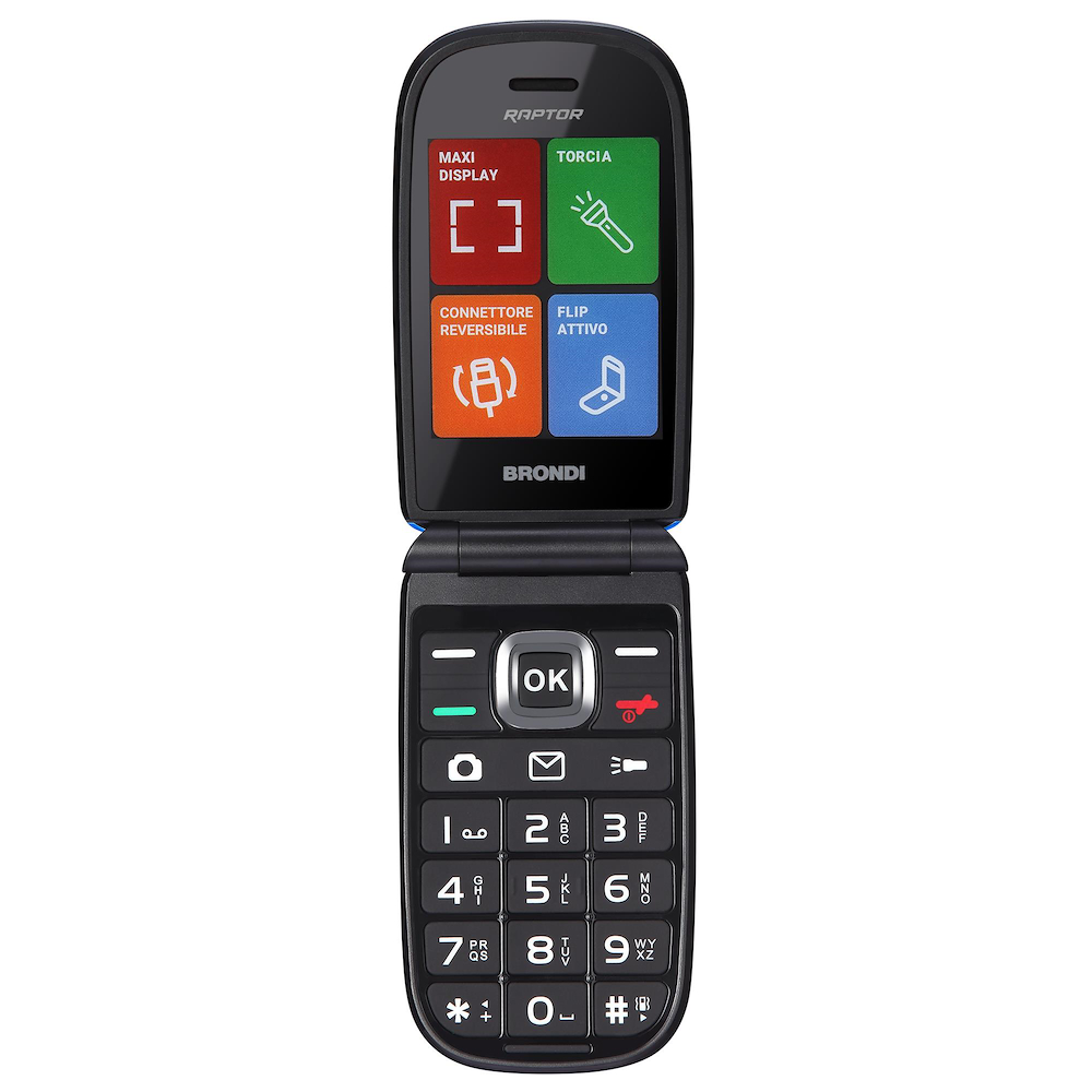 BRONDI RAPTORBLUMETAL - Brondi Flip Handy Blau