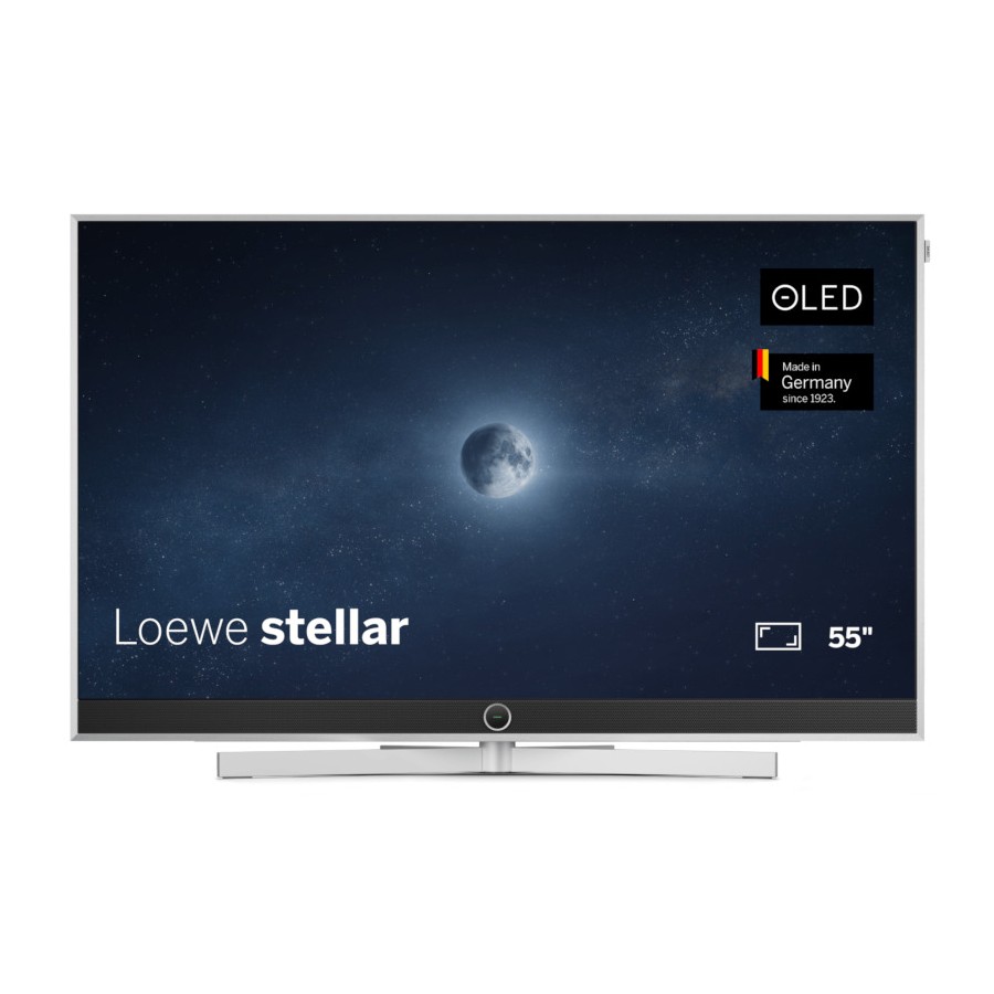 LOEWE STELLAR55CONCRETE - STELLAR 55-Zoll 4K OLED Smart-TV mit 1 TB Festplattenspeicher und exklusivem Beton-Design