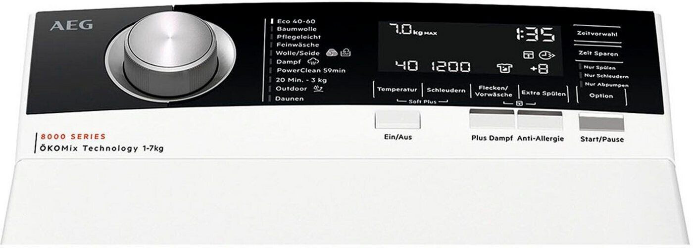 AEG LTR8A80370 - LTR8A80370 Toplader-Waschmaschine 7kg