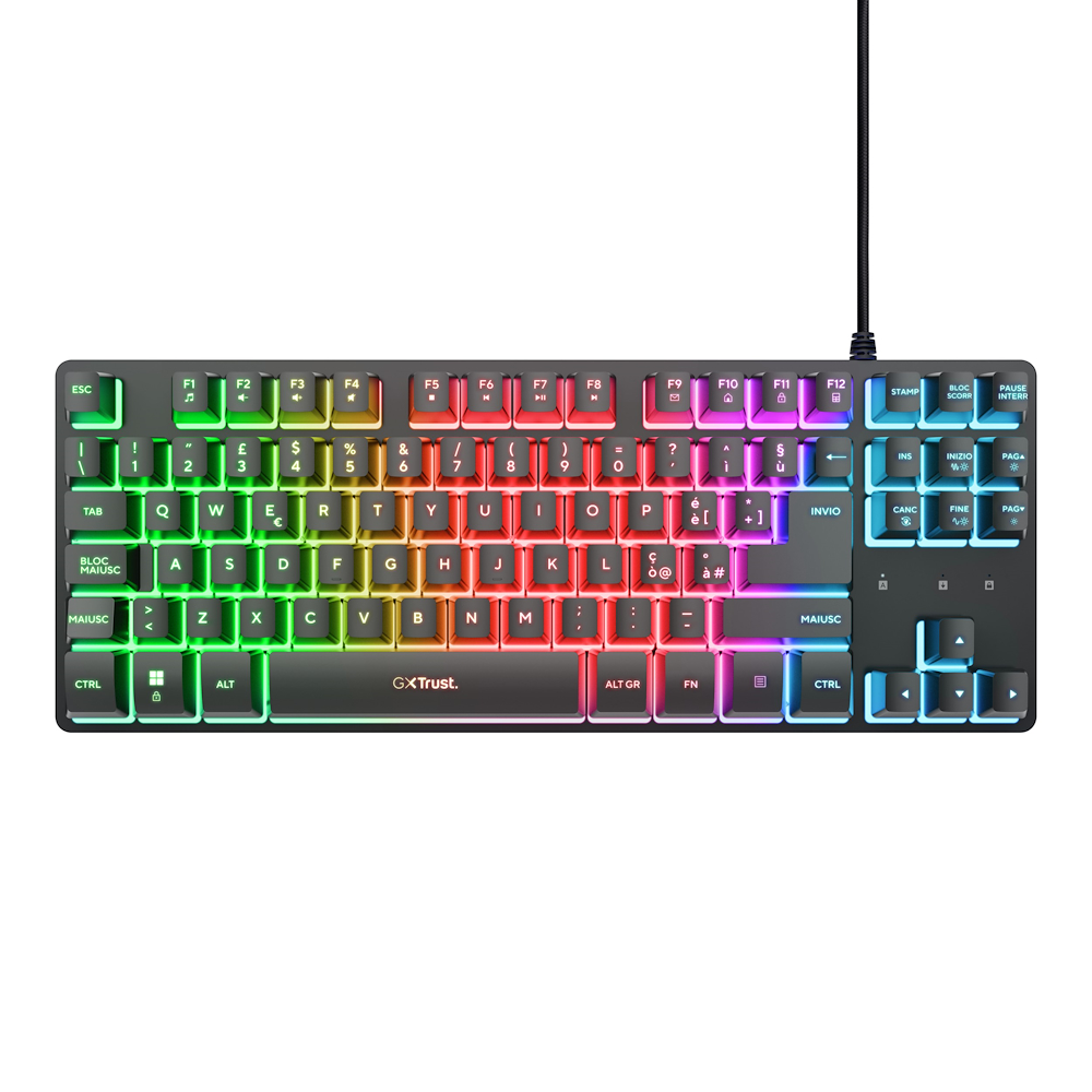TRUST 25887 - Illuminierte Gaming Tastatur GXT 833