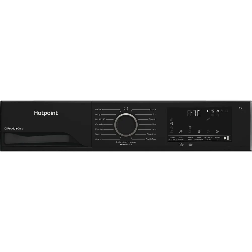 HOTPOINT-ARISTON HPT94DBBSIT - Wärmepumpentrockner 9 kg Schwarz
