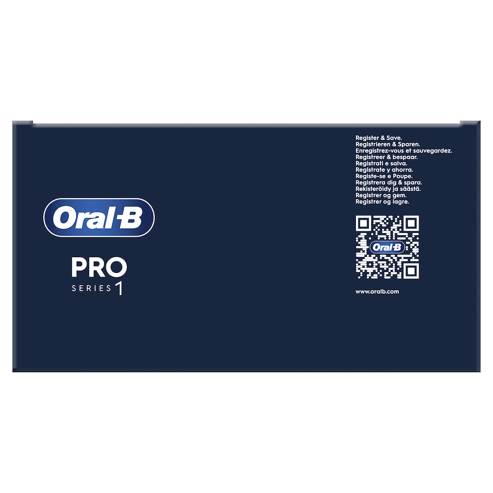 ORAL-B PRO1BLACKTRAVELCASE - Oral-B Pro 1 Elektrische Zahnbürste Schwarz mit Reiseetui