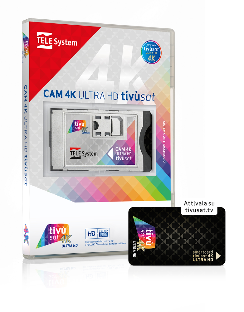 TELESYSTEM 58040115 - CAM 4K TIVUSAT - Cam mit 4K Karte