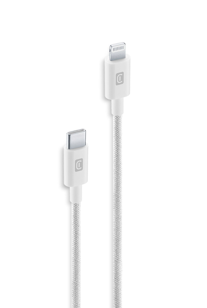 CELLULAR LINE USBDATABRCTOL15W - Robuster USB-C zu Lightning Kabel 1,5m