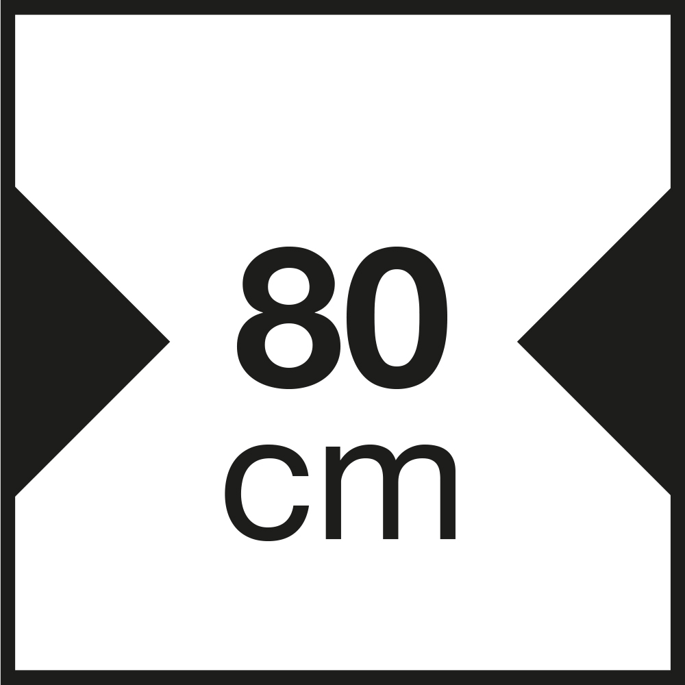 GLEM GAS GHC831IX - Kassettendaube 80cm Energieklasse C