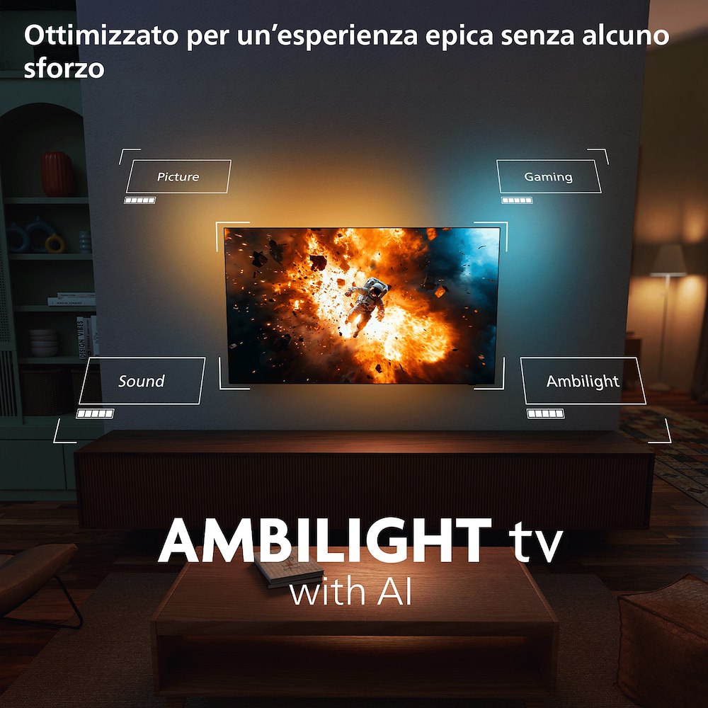 PHILIPS 65MLED901 0770693 TV QD MINILED 65"4K DVBT2/S2 SMART TITAN AMBILIGHT