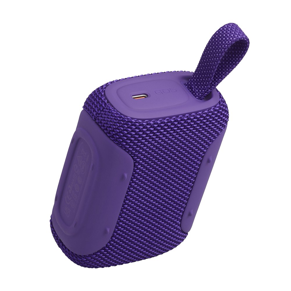 JBL JBLGO5PUR - Kompakter Mini Lautsprecher Lila