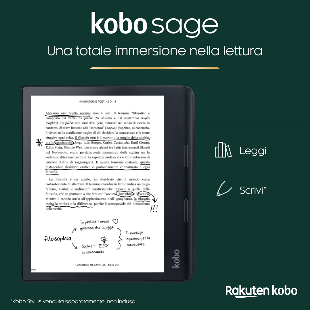 KOBO N778KUBKKEP - Kobo Sage E-Book Reader Schwarz