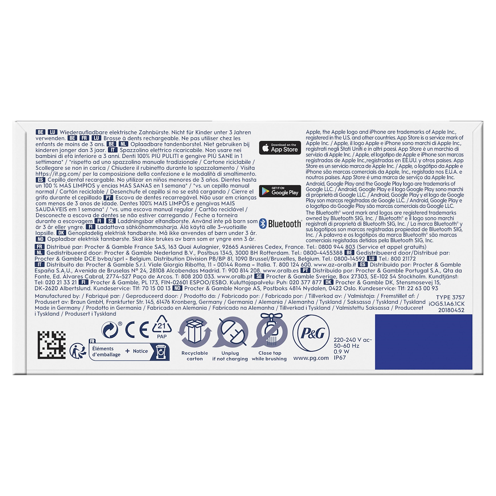 ORAL-B IO5SQUITEWHITE - Oral-B iO 5 Elektrische Zahnbürste Weiß