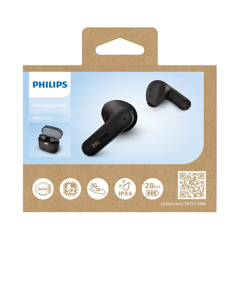 PHILIPS TAT2139BK - Philips True Wireless Kopfhörer mit Bass