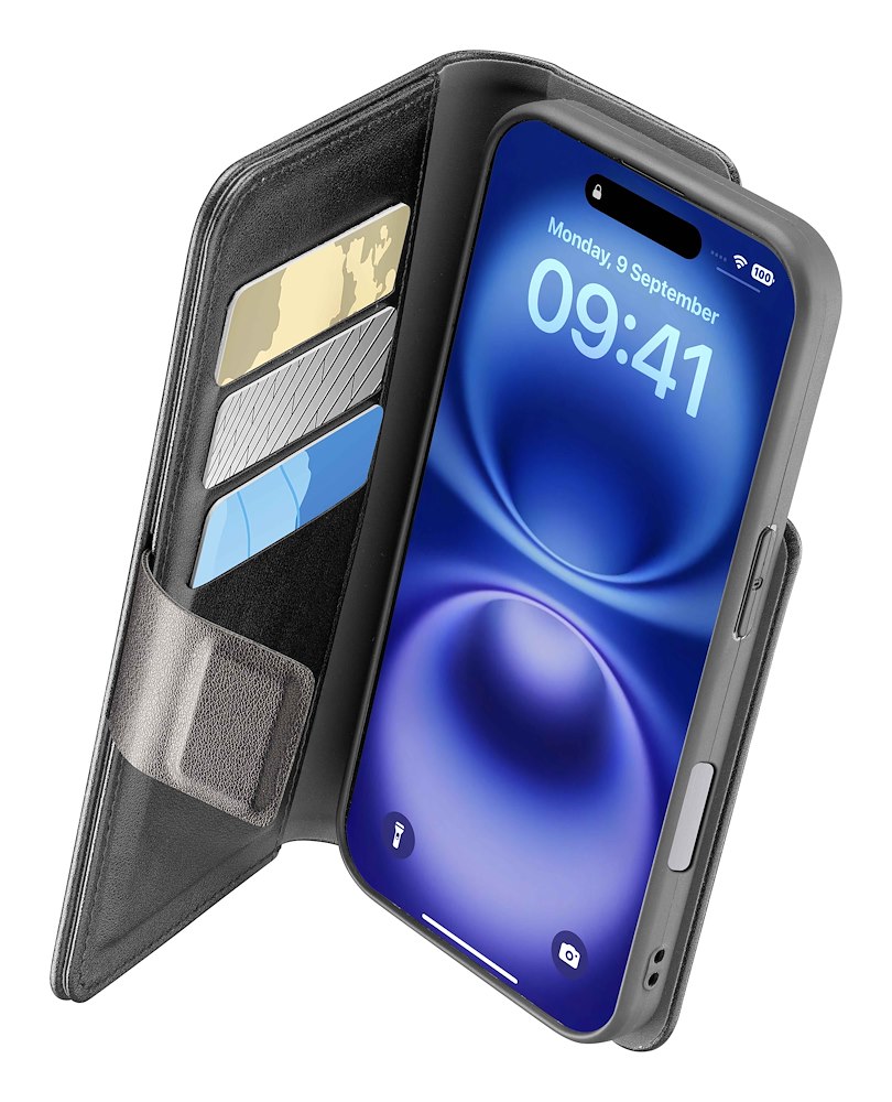 CELLULAR LINE BOOKAG2IPH16MAXK - Buchagenda iPhone 16 Plus