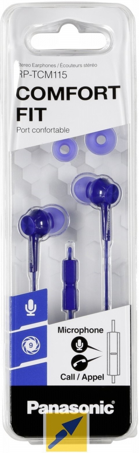 PANASONIC RPTCM115EA - Panasonic RP-TCM115EA In-Ear-Kopfhörer mit Mikrofon