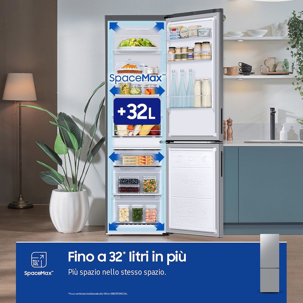 SAMSUNG RB33B610ESA - Kombinierter No Frost Ecoflex Kühlschrank