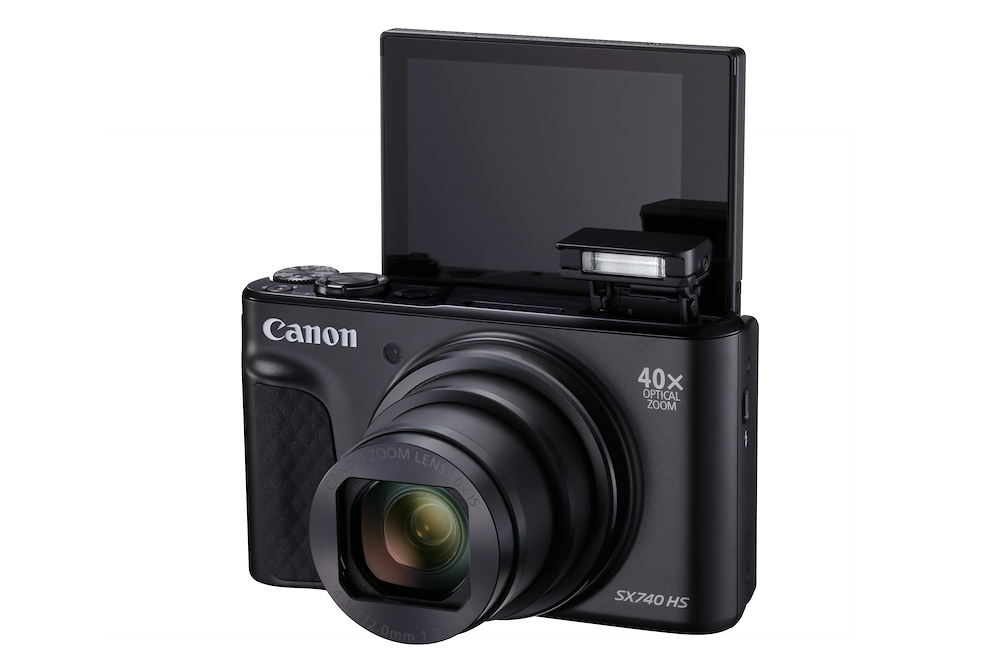 CANON POWERSHOTSX740HSLITEBLACK - Kompaktkamera 40x Zoom 4K