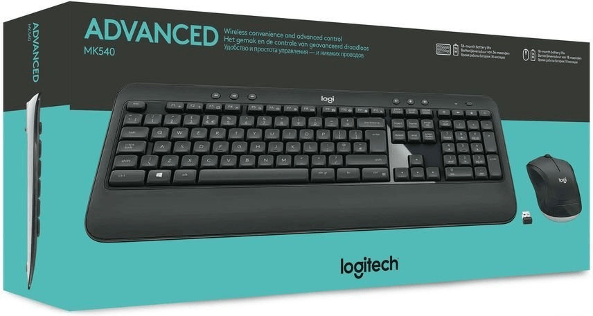 Logitech MK540 Advanced – Kabelloses Tastatur- und Maus-Set mit deutschem Layout​