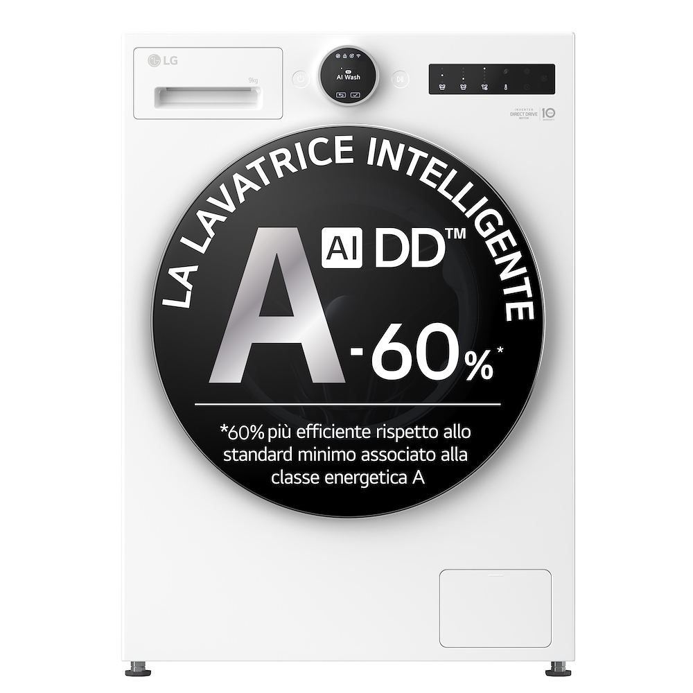 LG F4X9009TWCE - Waschmaschine 9kg Wi-Fi AI TurboWash