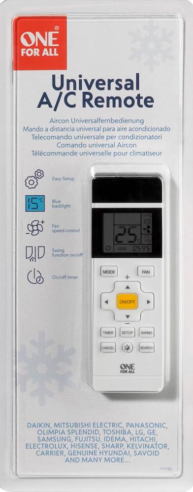 ONE FOR ALL URC1035 - Universelle Fernbedienung für Klimaanlagen
