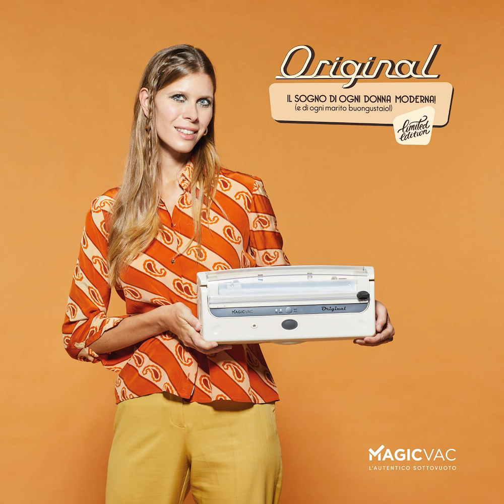 FLAEM V914PK1 - Vintage Design Vakuumierer in Beige