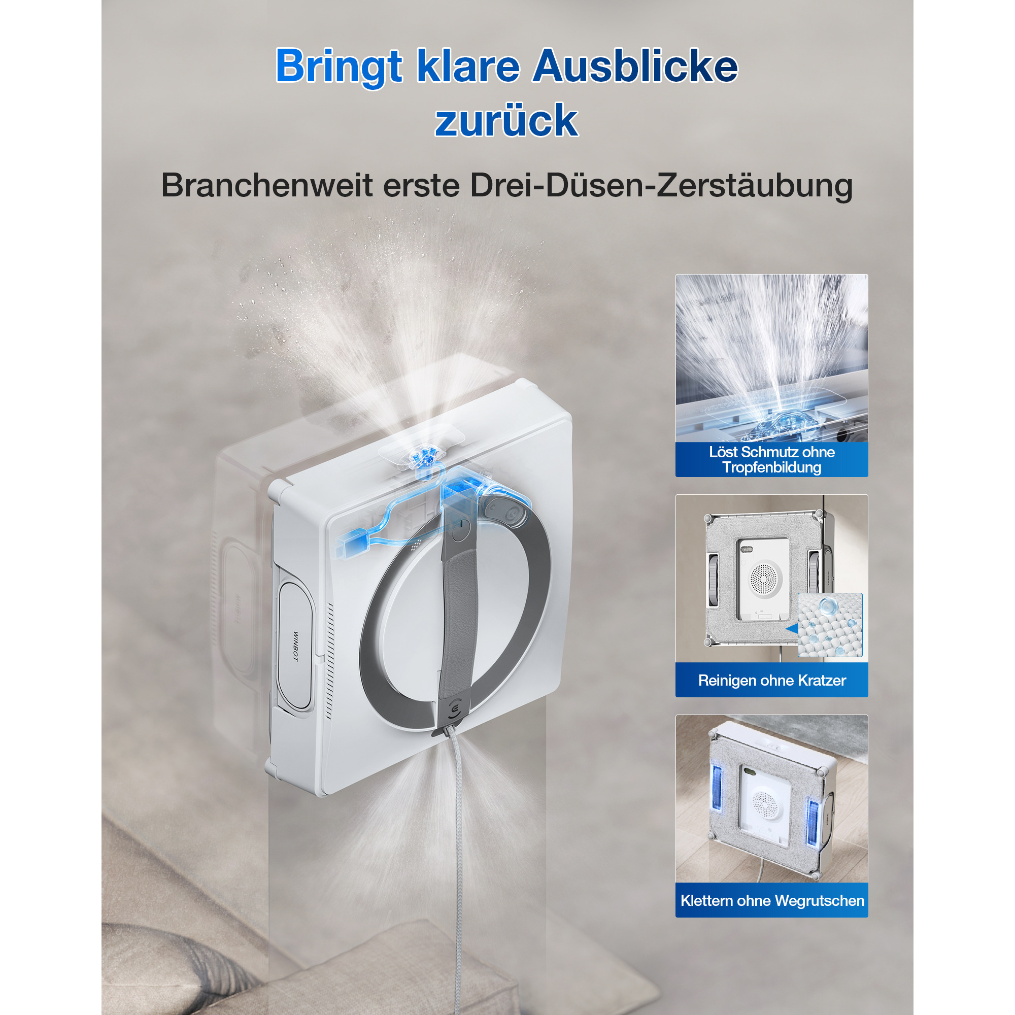 ECOVACS WG852-11EDR - Winbot W2 PRO Fensterputzroboter