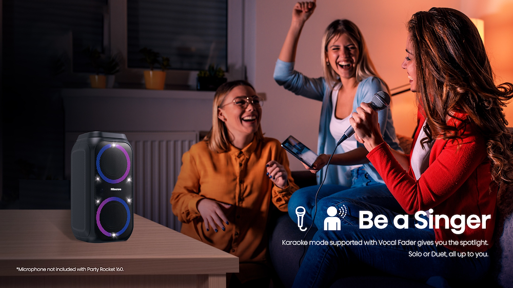 HISENSE Party Rocket - Bluetooth Lautsprecher 160W