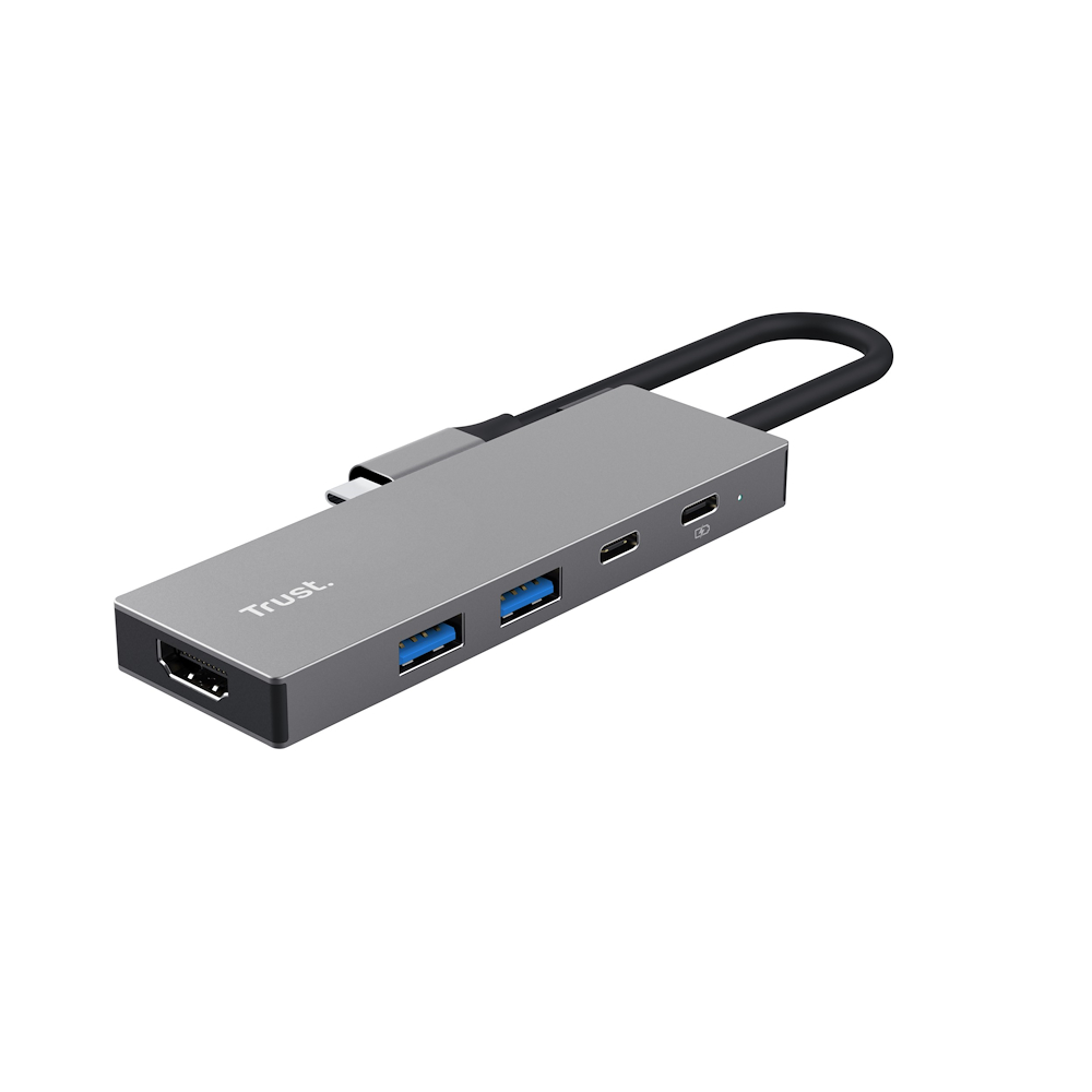 TRUST 26062 - USB-C HUB 5-PORT GRAU