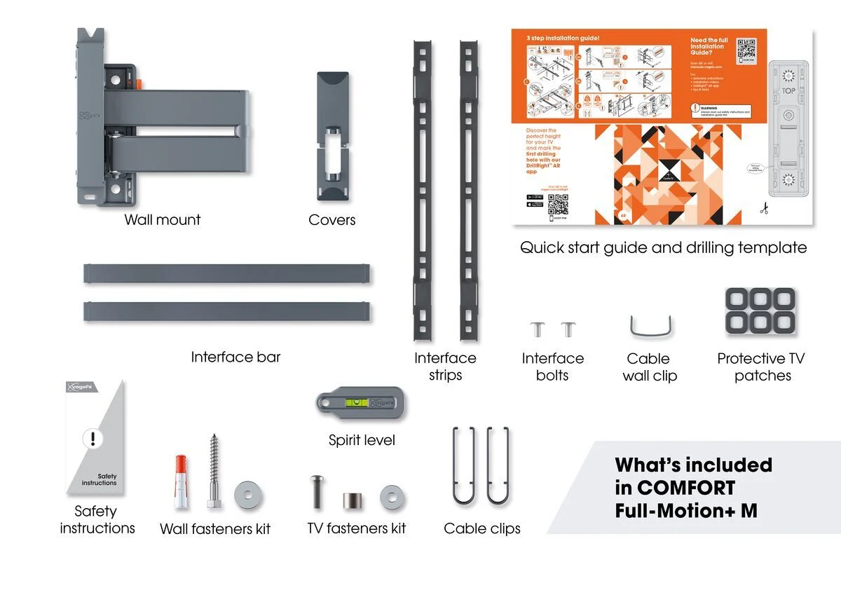 VOGEL'S TVM3443BLACK - Vogel's TVM 3443 – Vollbewegliche TV-Wandhalterung