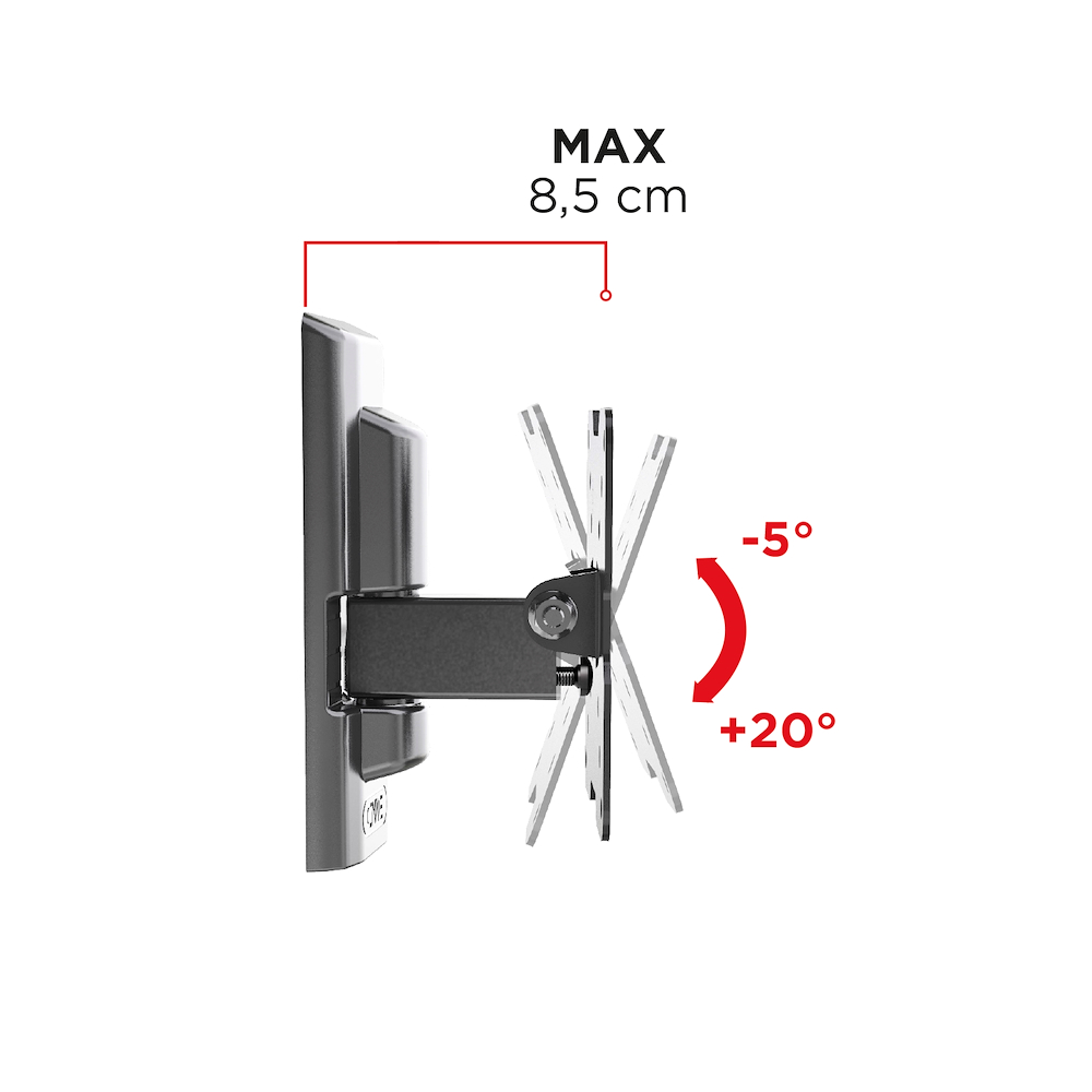 MELICONI 580454 - TV-Halterung für Geräte bis 25 Zoll