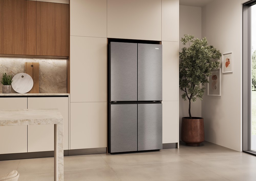 HAIER HCR59F18DNMM - 4-türiger NoFrost Kühlschrank 706L Inox