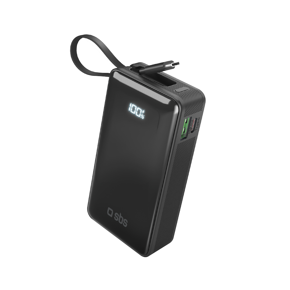 SBS TTBB10000LCDTCPD20K - Power Bank 10000mAh mit Display