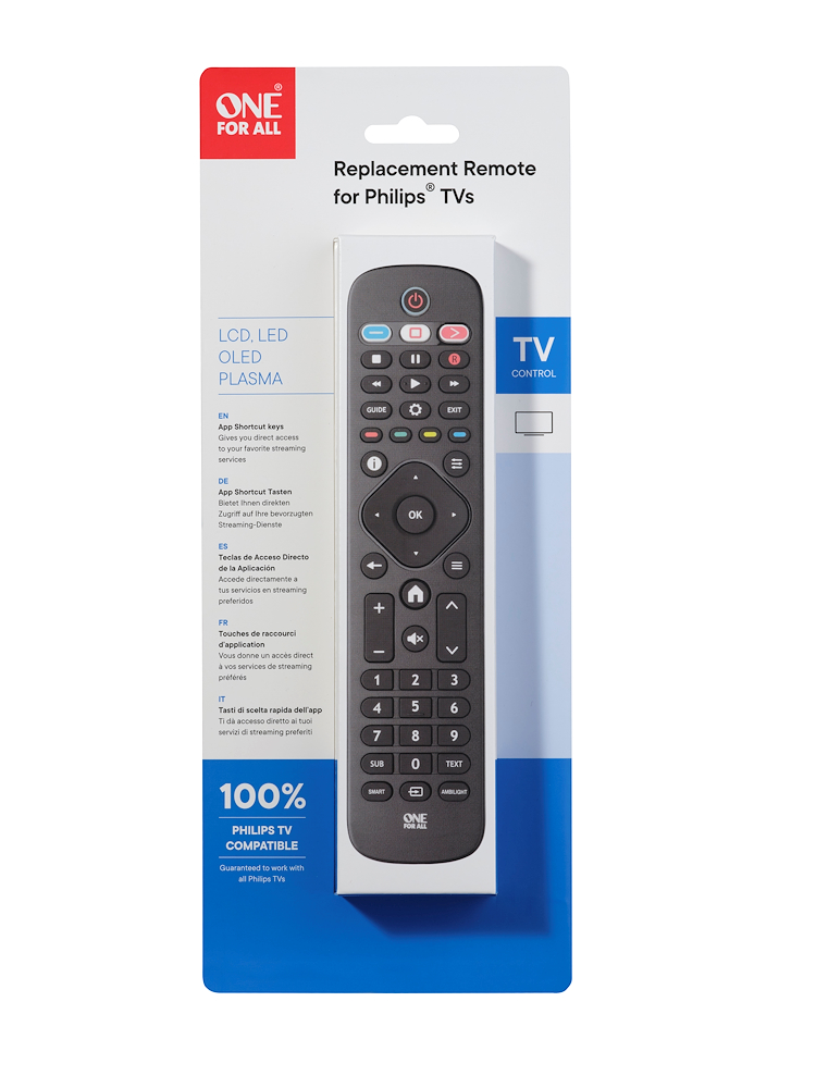 ONE FOR ALL URC4913 - One For All Universalfernbedienung für Philips