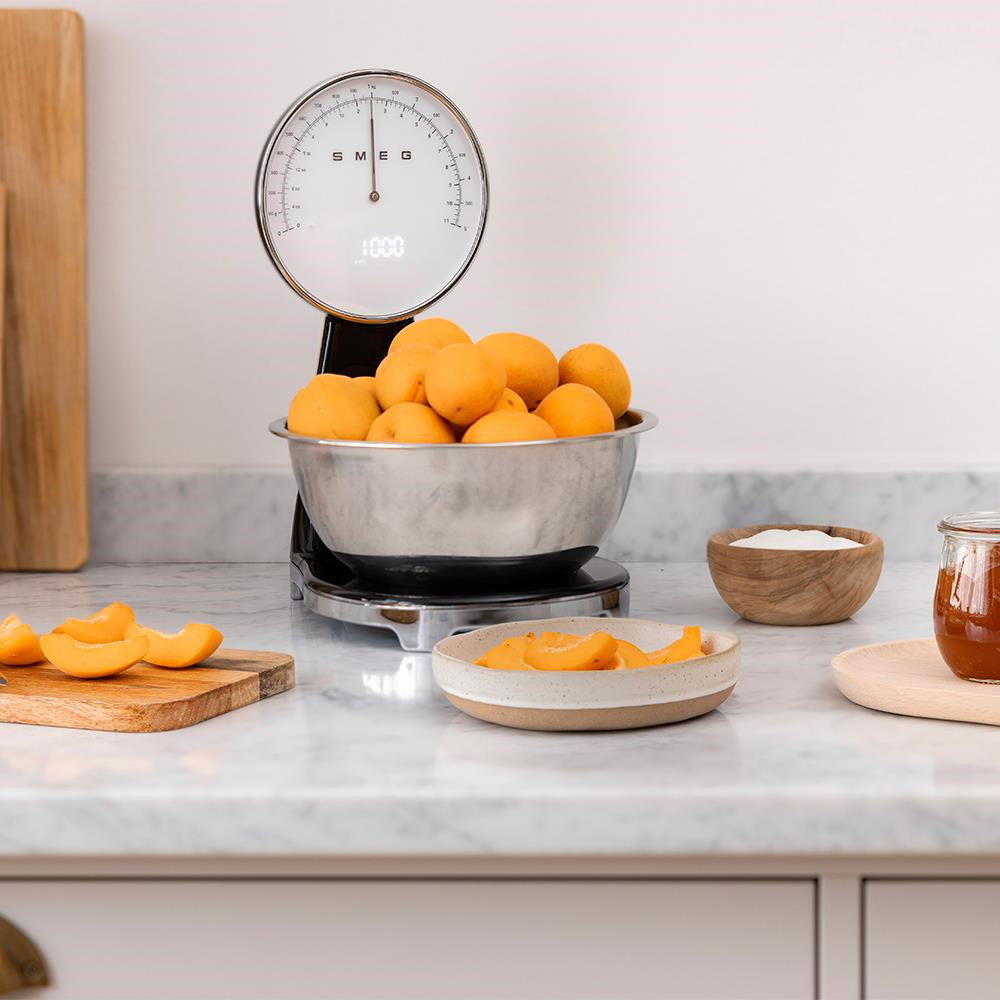 SMEG KSF01BLWW - Smeg Küchenwaage 5kg im Retro-Stil Schwarz