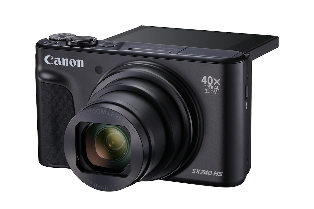 CANON POWERSHOTSX740HSLITEBLACK - Kompaktkamera 40x Zoom 4K