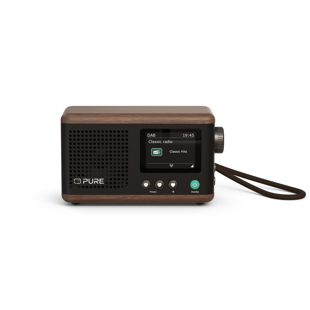 PURE 253799 - Classic Mini – Tragbares Digitalradio mit DAB+, FM und Bluetooth in Cotton White