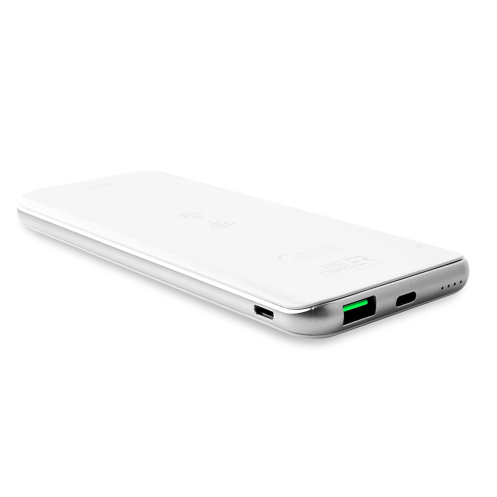 PURO FCBB80P1QIWHI - Powerbank 8000mAh Wireless und USB