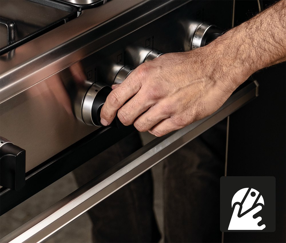 GLEM GAS DG96MI3 - 90CM Küchenherd mit Elektrobackofen