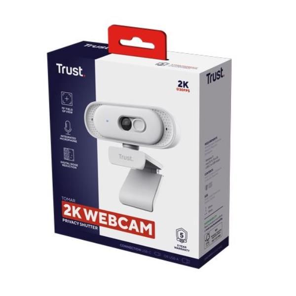 TRUST 26180 - QHD 2K Webcam Weiss