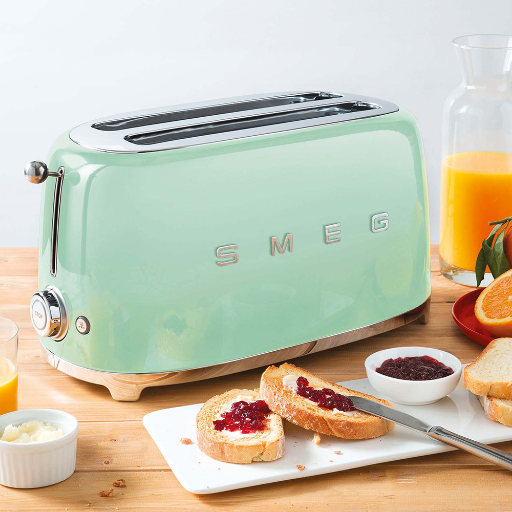 SMEG TSF02PGEU - Retro-Toaster Grün 50er Jahre