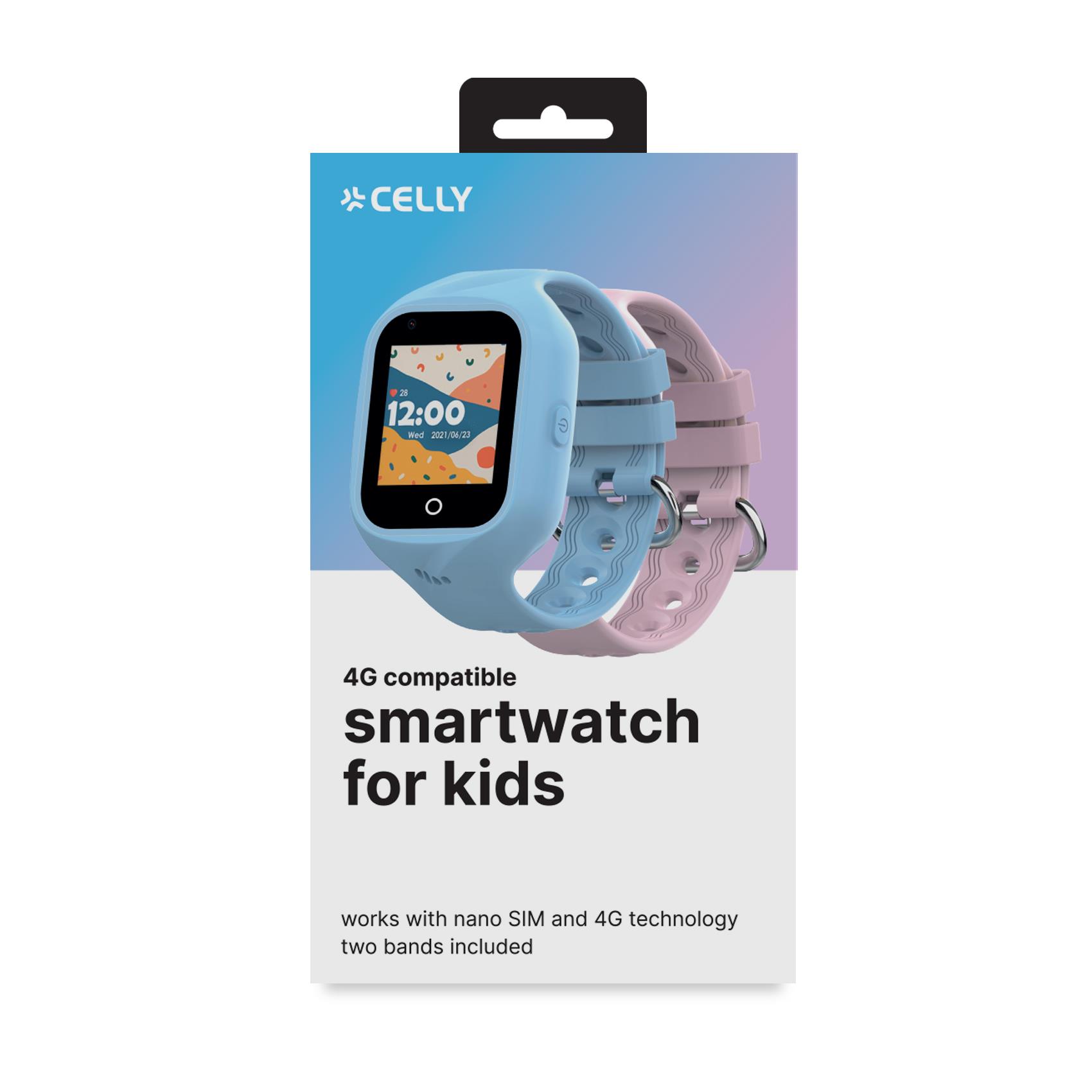CELLY KIDSWATCH4G - Kinder-Smartwatch mit GPS 4G