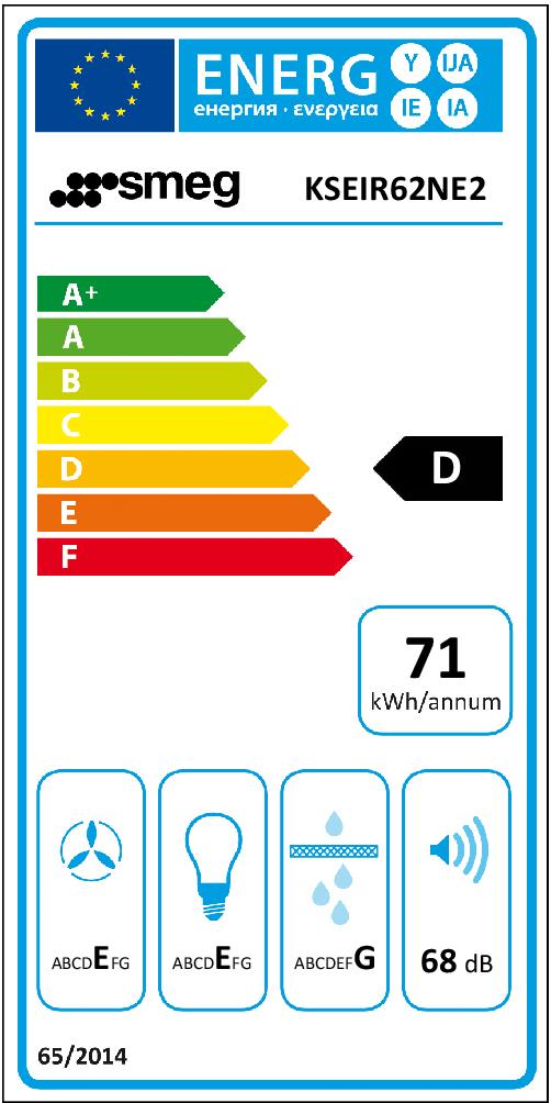 SMEG KSEIR62NE2 - Elegante und leise Smeg Dunstabzugshaube