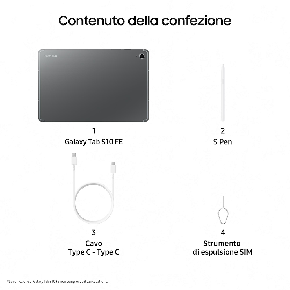 SAMSUNG SMX520NZAPEUE - Samsung Galaxy Tab S10 FE Tablet