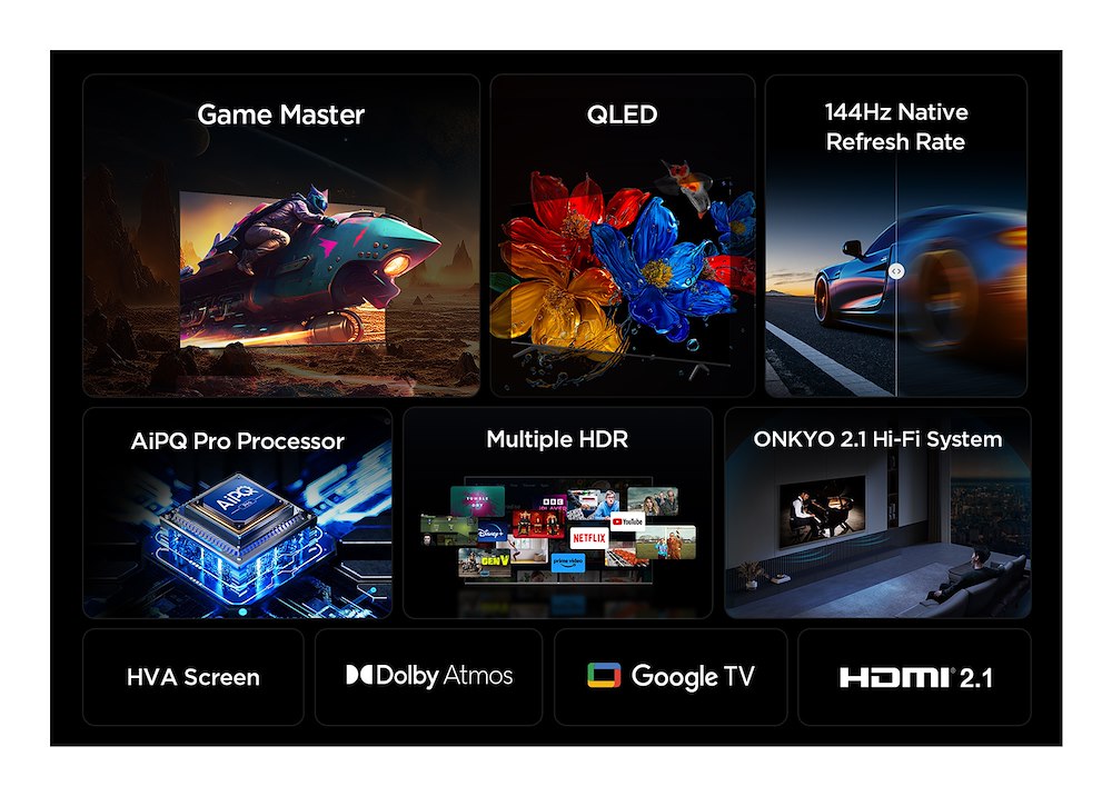 TCL 55P8K - 55 Zoll 4K QLED Smart TV