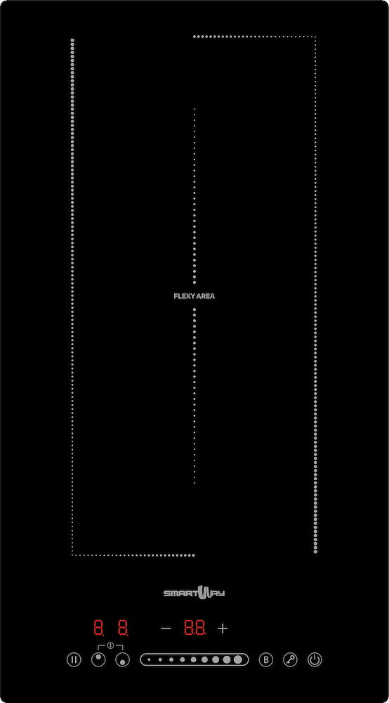 SMARTWAY MSPI301F - Induktionsplatte 30cm Schwarz