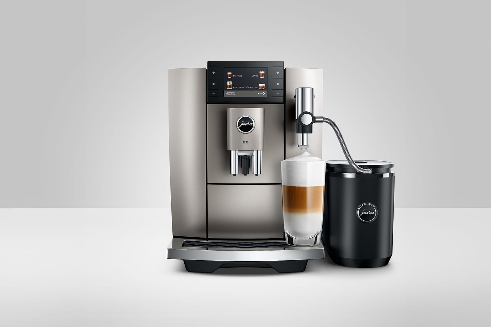 JURA E8MIDNIGHTSILVER - Kaffeevollautomat Midnight Silver
