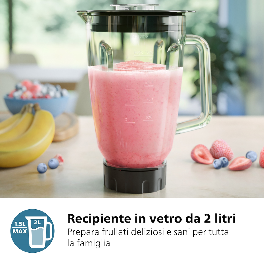 PHILIPS HR3041 - Mixer 1200W mit 2L Glas